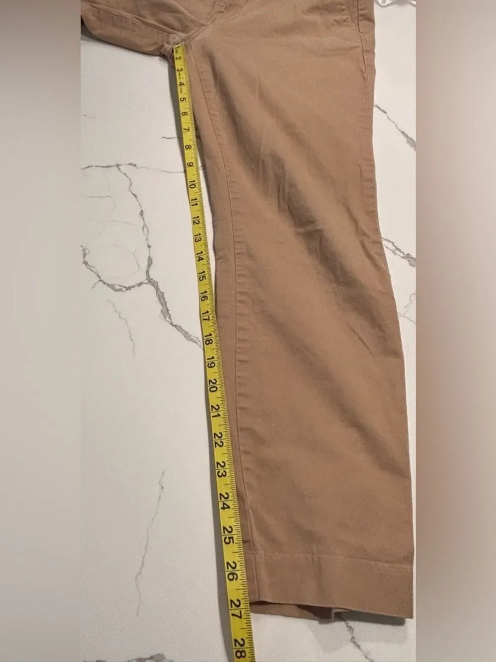 J. Crew Frankie Stretch Brown Chinos in Saddle Tan Color Size 8 Women’s